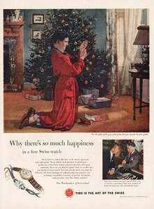 1952 Watchmakers of Switzerland: So Much Happiness Vintage Print Ad - Picture 1 of 1