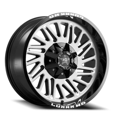 22x12 Luxxx HD LHD19 Gloss Black Machined Face Wheel 6x135-5.5 (-44mm) - Image 1 of 4
