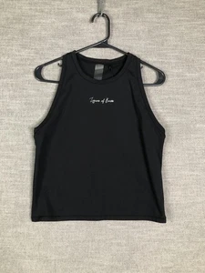 1st Phorm Tank Top Womens Large Black Legion of Boom Crop Racerback Athletic - Picture 1 of 10