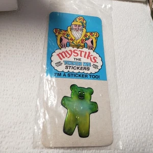 Mystiks Touch Me Liquid Crystal Sticker Green Bear - Picture 1 of 7