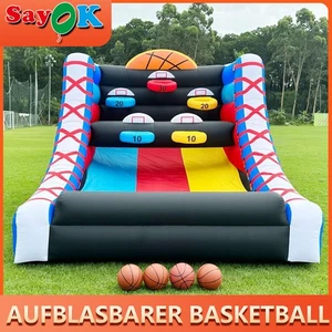 Aufblasbarer Basketballkorb Shot Party Interaktives Spiel Schulveranstaltungen - Bild 1 von 7
