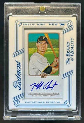 2010 Topps T206 Jeff Clement Mini Framed Auto Piedmont #TA-JC Pirates - Image 1 of 2