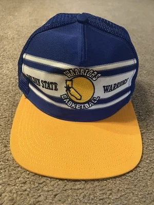 RARO Baloncesto Clásico Golden State Warriors Madera Dura Años 80-90 Talla Única Foto 1 de 4