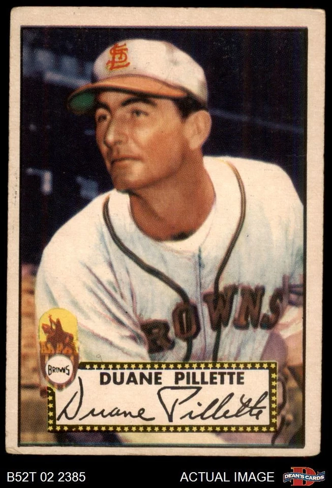 1952 Topps #82 Duane Pillette Browns 3 - VG - Image 1 of 1