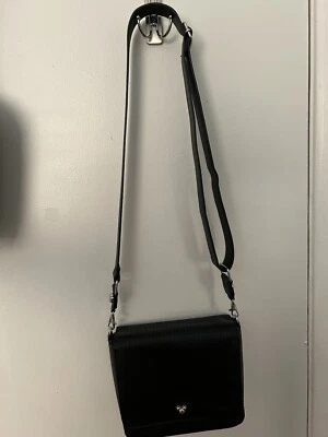 Disney Parks Brand Black Crossbody Bag Tote Purse Mickey Mouse New Flap Front - Image 1 of 4