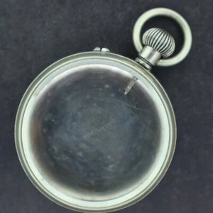 Antique Swiss Rolex Nail Set Pocket Watch Case for Movement 49.5mm Nickel - Picture 1 of 2