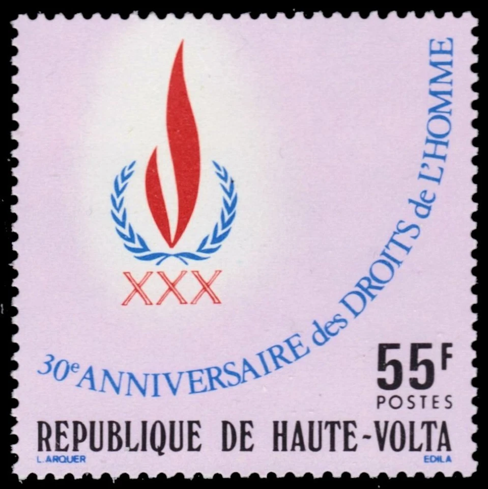 UPPER VOLTA 485 - Universal Declaration of Human Rights (pb60704) - Изображение 1 из 1