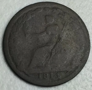 FICHA DE MEDIO CENTAVO WELLINGTON Provincias de Canadá 1814 - Imagen 1 de 6