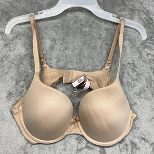 Victoria Secret Perfect Shape Bra 38B Padded Underwire Adjustable Tan Beige - Picture 1 of 16