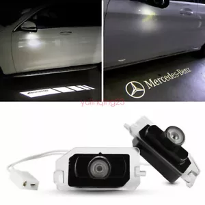 2x Side Mirror Laser Puddle Logo Light for Mercedes Benz B C E S GLB GLC AMG - Bild 1 von 15