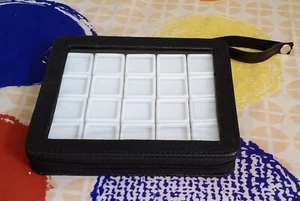 GEMS Diamond Display Storage top quality Case Pouch with 20 white box 3x3 cm - Picture 1 of 10