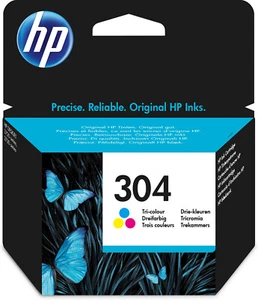 HP 304 Tri-color Original Ink Cartridge - Zdjęcie 1 z 5