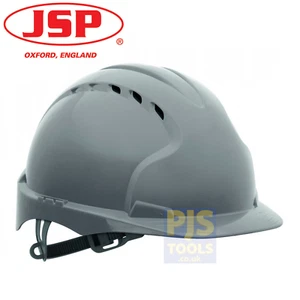 JSP EVO3 premium vented grey safety helmet comfort liner standard peak hard hat - Picture 1 of 3