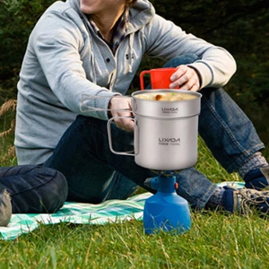 Ultralight Cookset Camping Cookware Set 1100ml Pot K9R2 - Picture 1 of 11