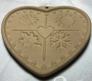 Seasons of the Heart Pampered Chef Cookie Mold 1997 6 inch wide 5 inc high #2898 - Picture 1 of 3