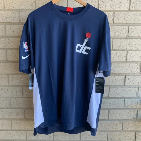 Nike NBA Washington Wizards Authentic On Court Shirt - AV1041-419 - Large-TALL Cover