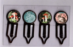 Grafik45 WOODLAND FRIENDS #104 Antik Kupfer (4) Metallclips HANDARBEIT - Bild 1 von 1