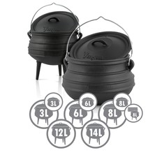 BBQ-Toro Potjie caldaia in ghisa, pentola africana come forno olandese