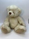 Rare Russ Berrie & Co Ribbons Bear with Tag Stuffed Plush Stuffed Animal white