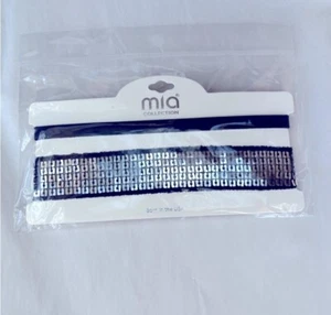 Glamorous Black and Silver Sequin Choker Mia Collection - Picture 1 of 3