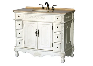 42-Inch Antique Style Single Sink Bathroom Vanity Model 1905-42 261 BE - Picture 1 of 2