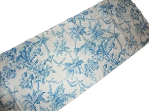 MARTHA STEWART BLUSA FRANCESA AZUL BLANCO FLORAL (1) CENEFA A MEDIDA 18 X 84 - Imagen 1 de 5