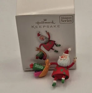 2010 Hallmark Keepsake Ornament Festive Santa  #2 Second 2nd  In Series - Picture 1 of 16