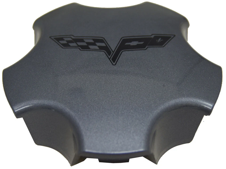 2005-2007 Chevrolet Corvette C6 Competition Grey Wheel Center Cap New 9596830 - Image 1 of 4