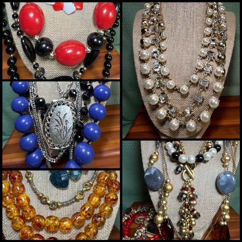 MICHAEL KORS Nuova Collana Charter Club 3 Filati con Lotto di 20 Perline Vintage MCM Germania 2 libbre+