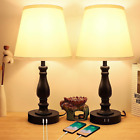 Touch Control Bedside Lamps With 2 Usb Charging Ports, 3 Ways Dimmable Nightstan