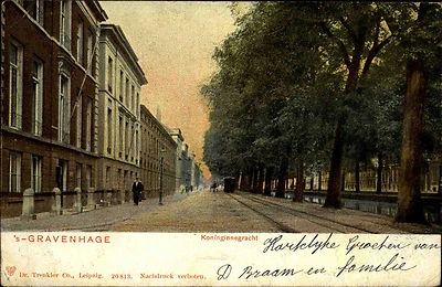 Den Haag ’s-Gravenhage Niederlande Nederland 1903 Koninginnengracht Gracht Allee - Bild 1 von 2