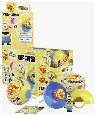 Case of Halloween Trick-or-Treat Candy - Strawberry Lollipops with Minion Toys! - Image 1 of 4