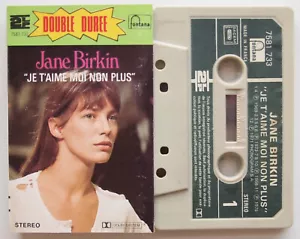 JANE BIRKIN - JE T'AIME MOI NON PLUS (FONTANA 7581733) 1970s FRANCE CASSETTE K7 - Picture 1 of 4