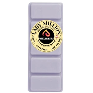 Lady Million Wax Melt Snap Bar 5 Bloques Alto Olor Hecho a Mano Aromaterapia del Reino Unido. - Imagen 1 de 3
