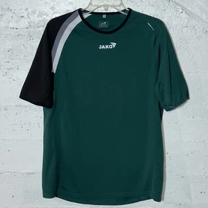 Jako Sports Football Soccer Training Mens Short Sleeve Jersey Shirt Green Large - Picture 1 of 9