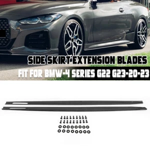 Carbon Fiber Paint Side Skirts FOR 2020~2023 BMW 4 Series G22 G23 M Sport M440i - Bild 1 von 12