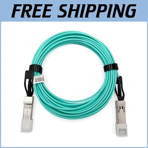 High-Speed 25m SFP+ to SFP+ Active Optical Cable - Optimized for Cloud Data - Picture 1 of 11