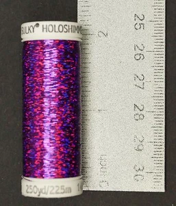 Sulky Holoshimmer Metallic Garn - Lila 6050 Kreatives Nähen/Fliegenbinden - Bild 1 von 8