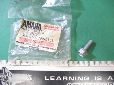YAMAHA 95 - 06 PW50 NOS OEM CABEZAL DE ESCAPE TORNILLO 90149-06113-00 jh Foto 1 de 4