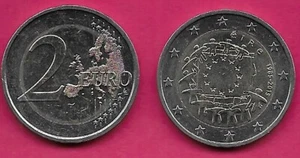 IRELAND 2 EURO 2015 UNC 1 YEAR TYPE,10th ANNIVERSARY EURO COINAGE,PEOPLE SURROUN - Picture 1 of 1