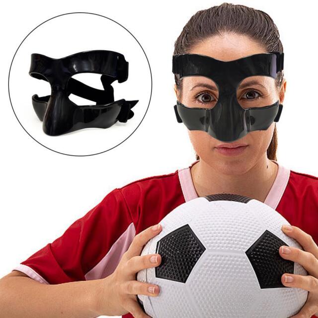 Máscara facial para nariz rota, protector facial, protector nasal,  protector facial, protector de máscara de baloncesto para mujeres, hombres,  , negra Sunnimix protector de nariz de baloncesto