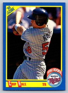 1990  Score #588 Chip Hale Rookie Card Minnesota Twins