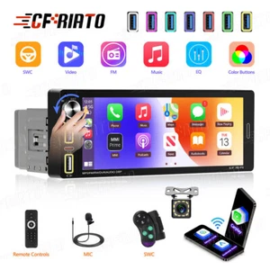 Wireless Apple Carplay Android Auto Autoradio 1 DIN Mit 6,86" USB Bluetooth KAM - Bild 1 von 21