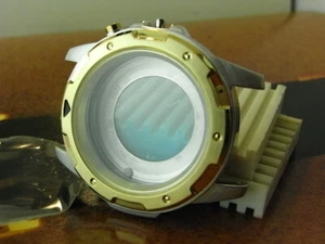 GENUINE NOS 41MM SEIKO 2 TONE 5M62 KINETIC MENS WATCH CASE - Picture 1 of 10