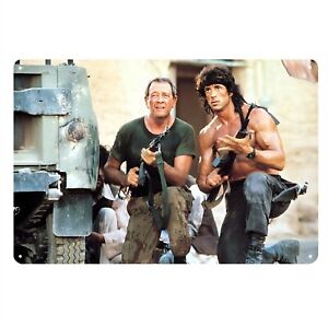 Rambo 3 Movie Metal Poster Tin Sign Sylvester Stallone 20x30cm Plate