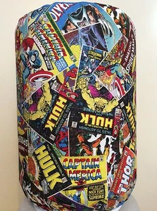 MARVEL WOLVERINE THOR AVENGERS COMIC BOOK 5 GALLON WATER COOLER BOTTLE COVER - Picture 1 of 2