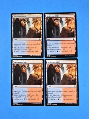 4x Swiftwater Cliffs Eternal Masters 2016 Mtg Magic Gathering Card Dual Land 245 - Image 1 of 2