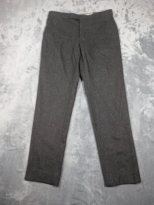 Polo Ralph Lauren Pants Mens 36x33 Gray Wool Blend Dress Trousers Flat Front - Image 1 of 4