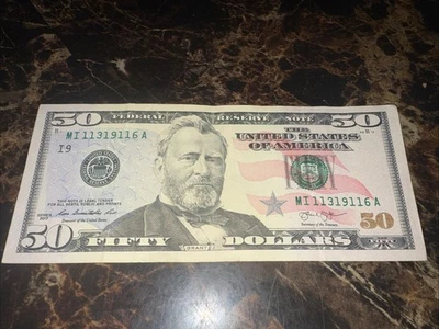 5 Of A Kind. 50 Dollar Bill Fancy Number 2013 - Image 1 of 4