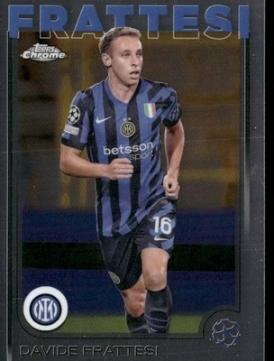 2025 TOPPS CHROME UEFA CHAMPIONS LEAGUE DAVIDE FRATTESI RC INTER MILAN #195 - Image 1 of 2